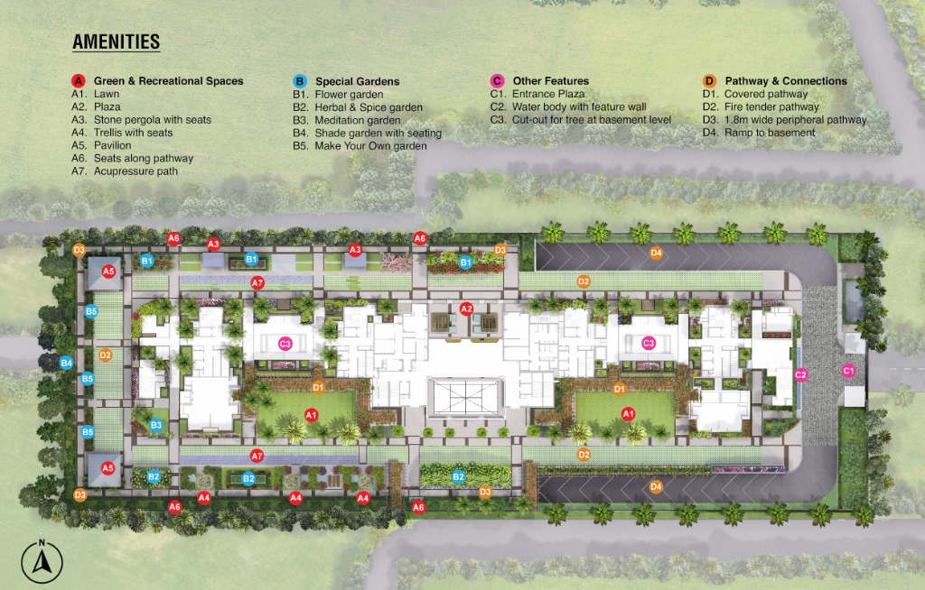 Advait Site Plan — Amenities Layout